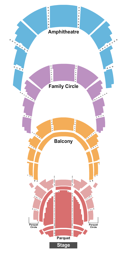 Academy Of Music MJ Seating Chart